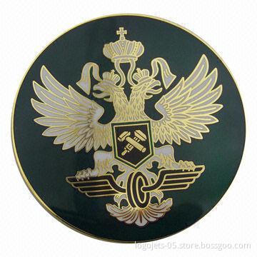 Commemoratory Die Struck Copper Coin with Imitation Hard Enamel, OEM Designs Accepted